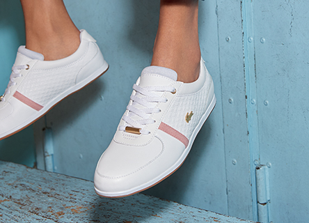 chaussure lacoste femme doré